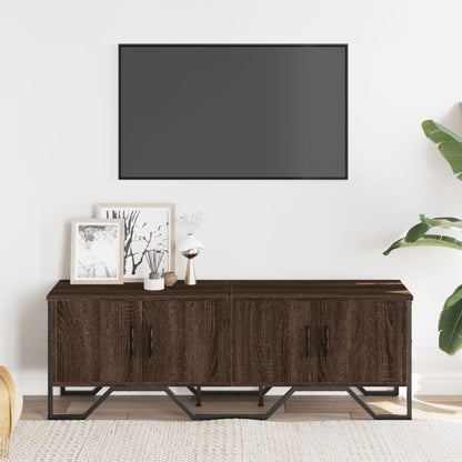 Mobile Porta TV Rovere Marrone 122x34x41cm in Legno Multistrato - homemem39