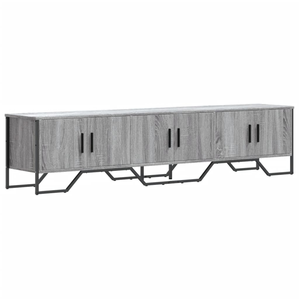 Mobile Porta TV Grigio Sonoma 180x34x41cm in Legno Multistrato | homemem39