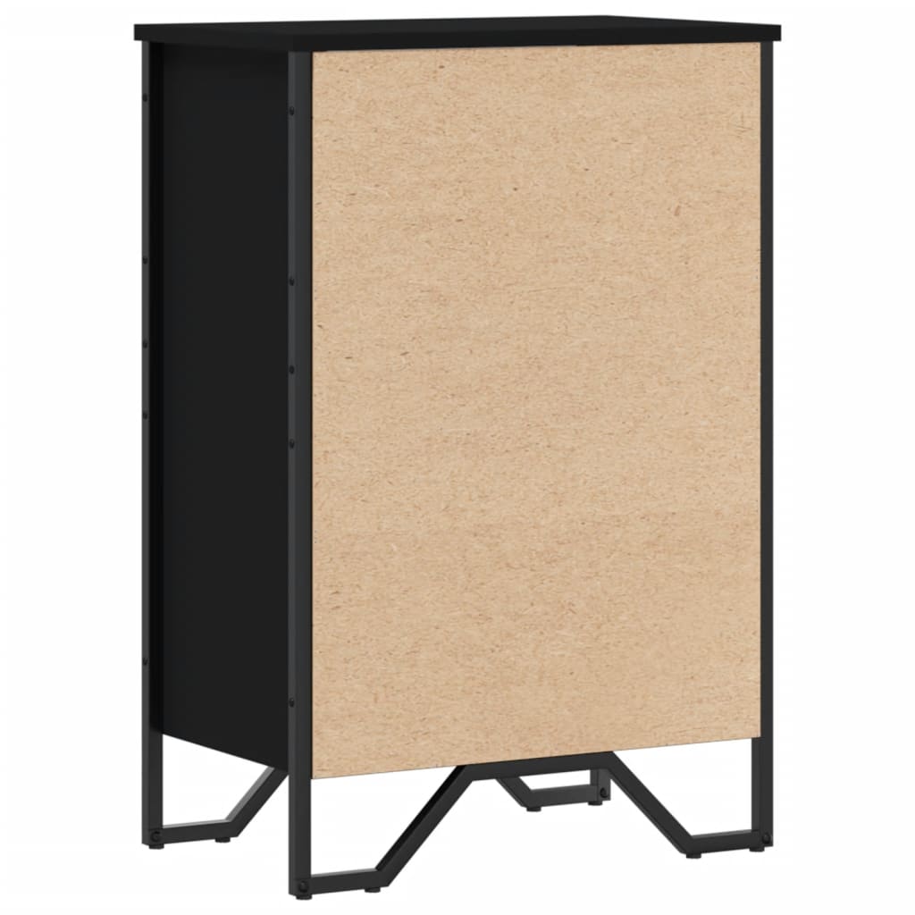 Libreria Nera 50x31x74,5 cm in Legno Multistrato | homemem39