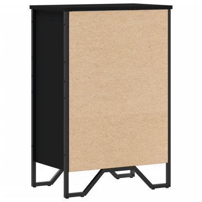 Libreria Nera 50x31x74,5 cm in Legno Multistrato | homemem39