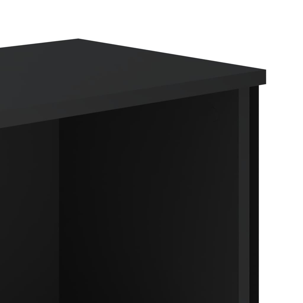Libreria Nera 50x31x74,5 cm in Legno Multistrato | homemem39