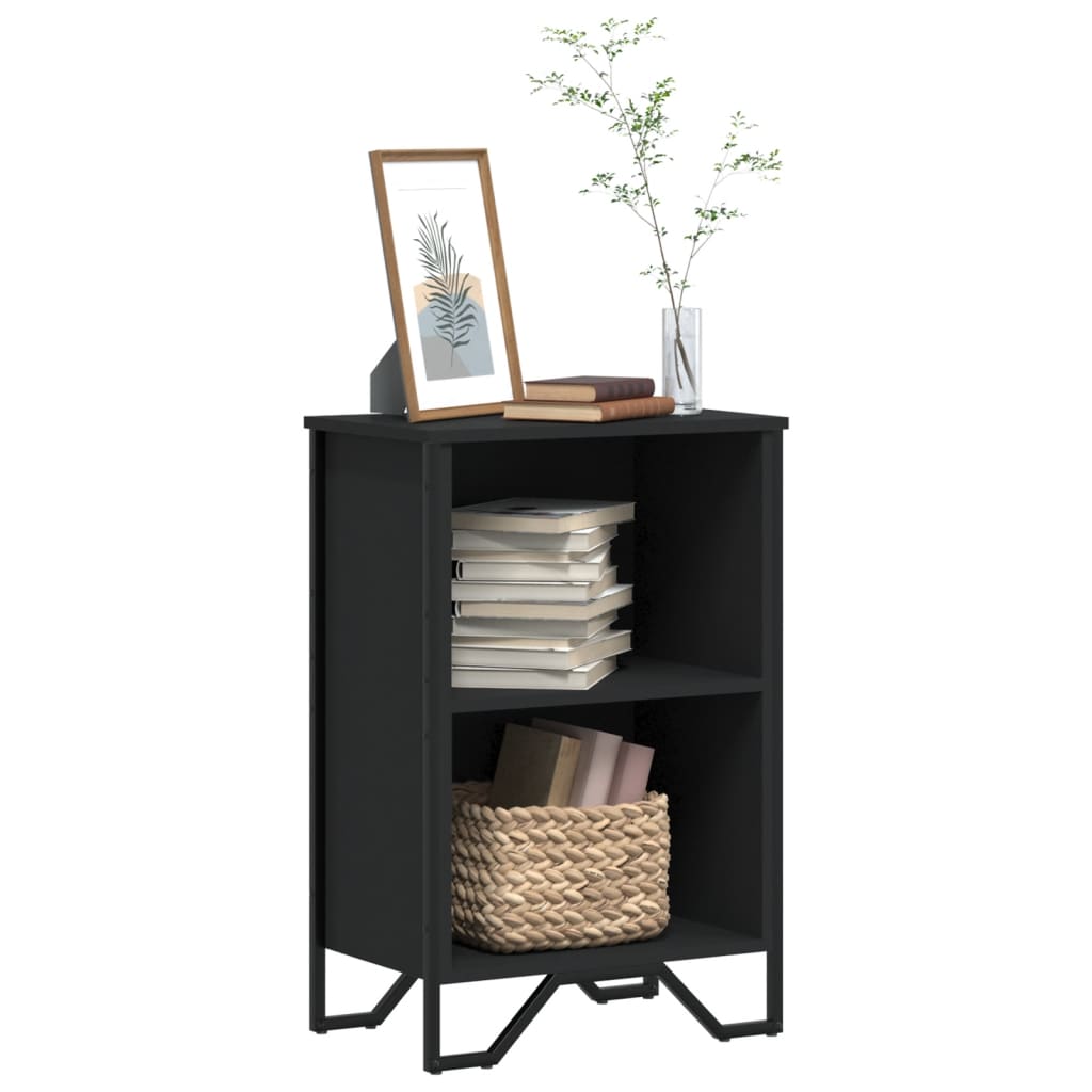 Libreria Nera 50x31x74,5 cm in Legno Multistrato | homemem39