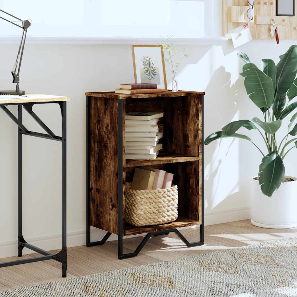 Libreria Rovere Fumo 50x31x74,5 cm in Legno Multistrato | homemem39
