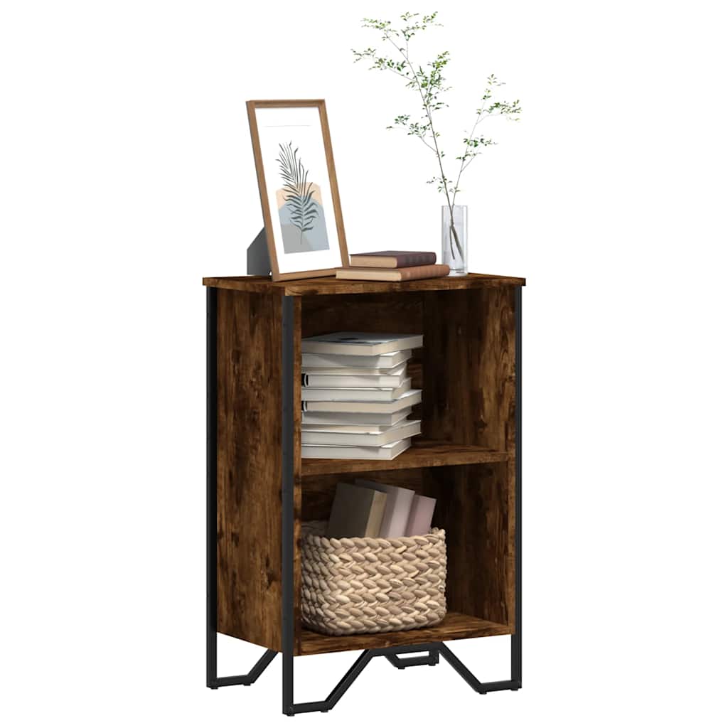 Libreria Rovere Fumo 50x31x74,5 cm in Legno Multistrato | homemem39