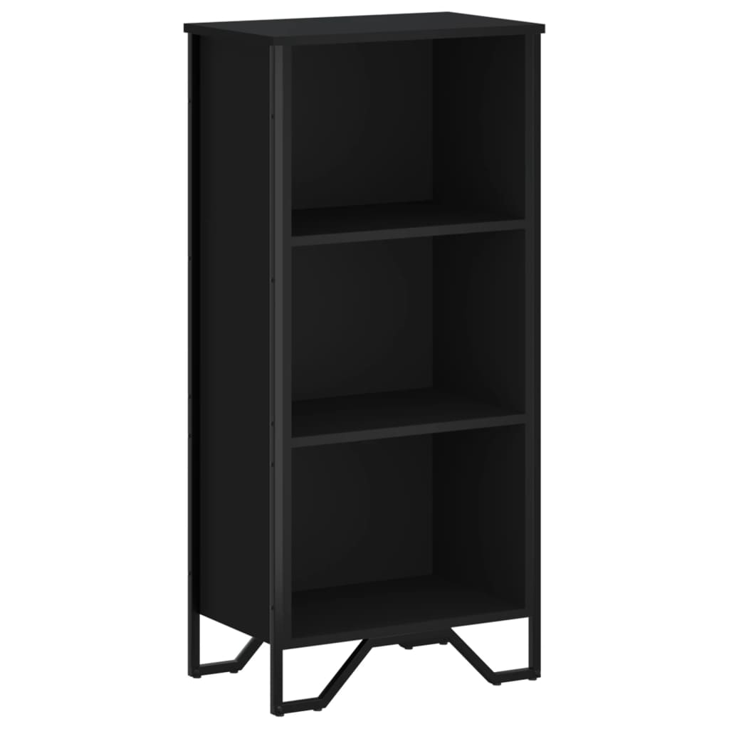 Libreria Nera 50x31x106 cm in Legno Multistrato | homemem39