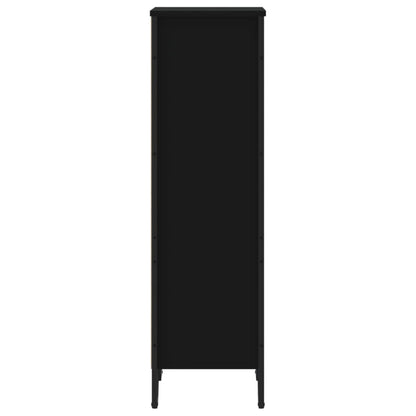Libreria Nera 50x31x106 cm in Legno Multistrato | homemem39