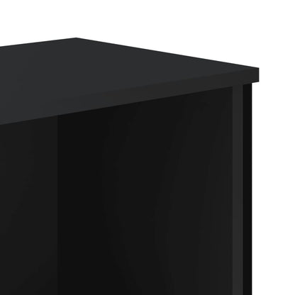 Libreria Nera 50x31x106 cm in Legno Multistrato | homemem39