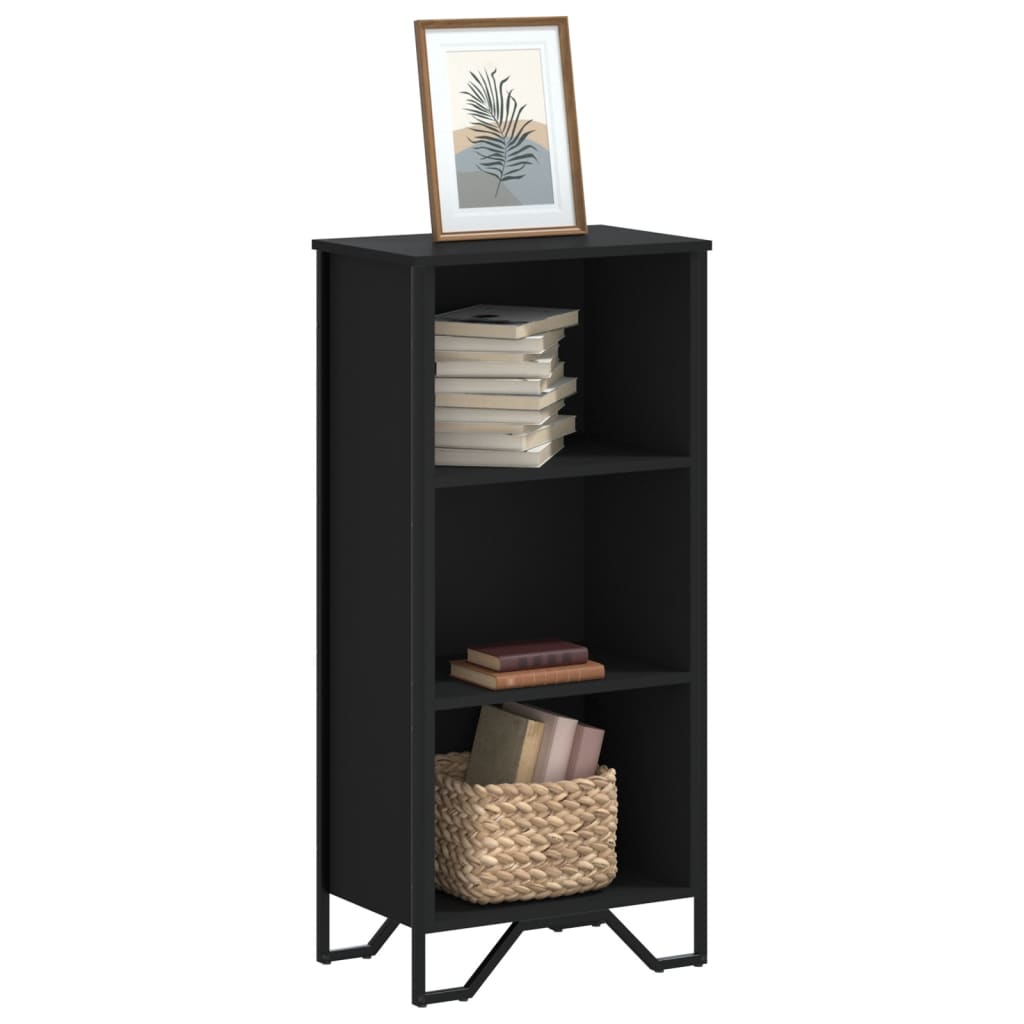 Libreria Nera 50x31x106 cm in Legno Multistrato | homemem39