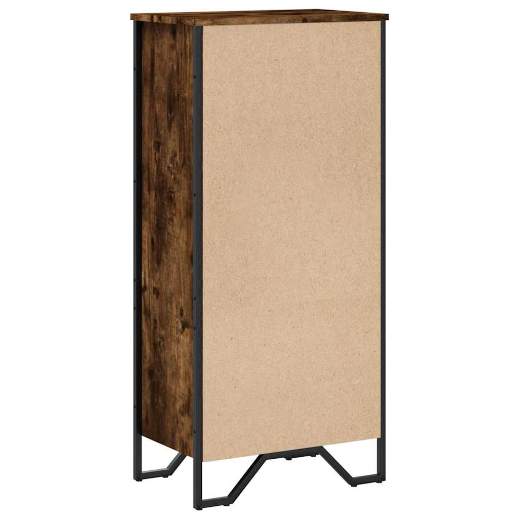 Libreria Rovere Fumo 50x31x106 cm in Legno Multistrato | homemem39