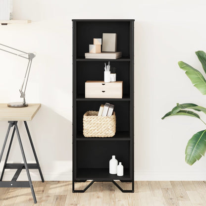 Libreria Nera 50x31x137,5 cm in Truciolato | homemem39