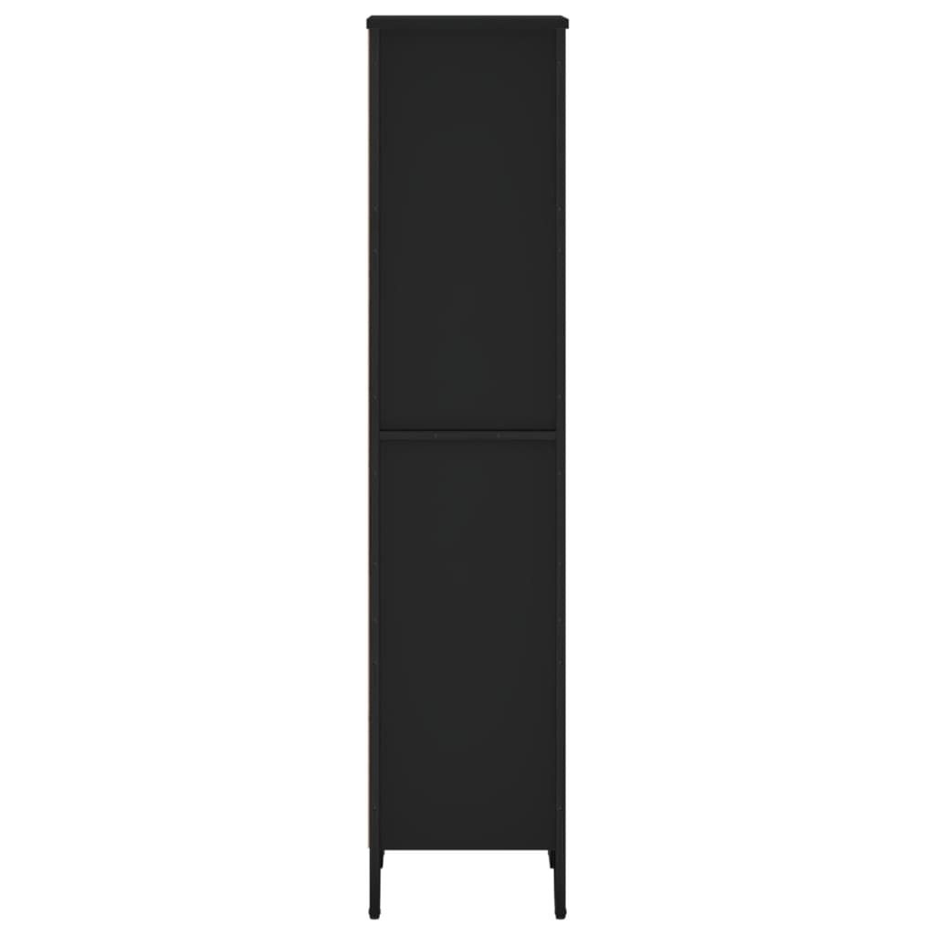 Libreria Nera 50x31x137,5 cm in Truciolato | homemem39