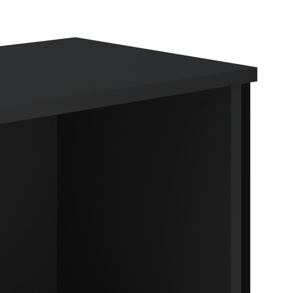Libreria Nera 50x31x137,5 cm in Truciolato | homemem39