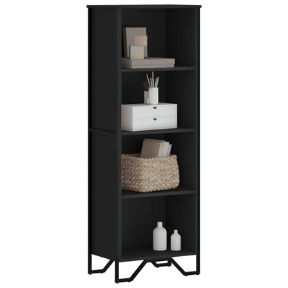 Libreria Nera 50x31x137,5 cm in Truciolato | homemem39