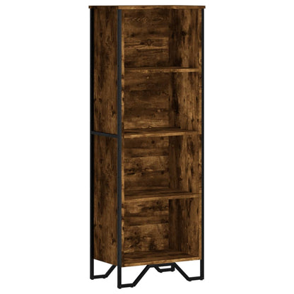 Libreria Rovere Fumo 50x31x137,5 cm in Truciolato | homemem39