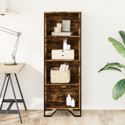 Libreria Rovere Fumo 50x31x137,5 cm in Truciolato | homemem39