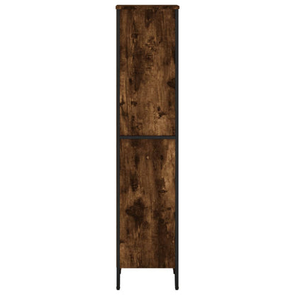 Libreria Rovere Fumo 50x31x137,5 cm in Truciolato | homemem39