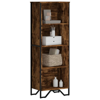 Libreria Rovere Fumo 50x31x137,5 cm in Truciolato | homemem39