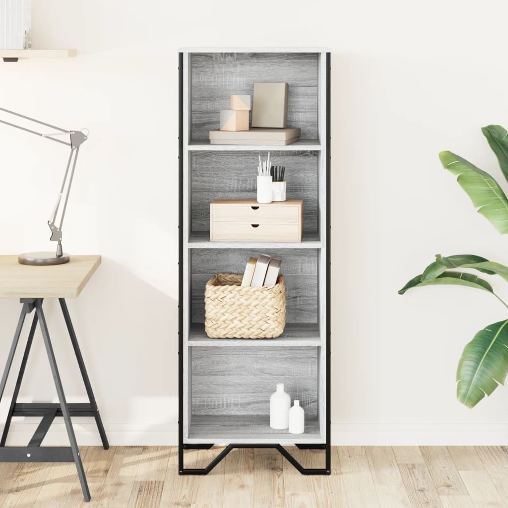 Libreria Grigio Sonoma 50x31x137,5 cm in Truciolato | homemem39