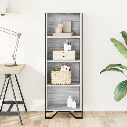 Libreria Grigio Sonoma 50x31x137,5 cm in Truciolato | homemem39