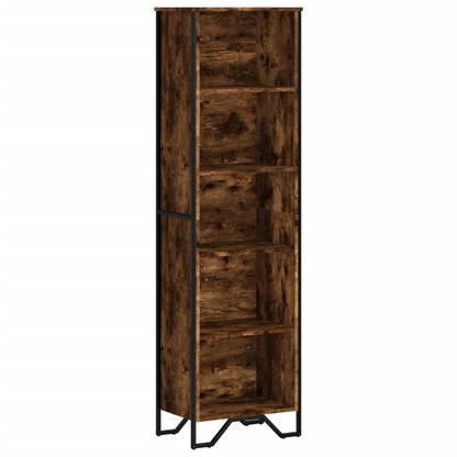 Libreria Rovere Fumo 50x31x169 cm in Legno Multistrato | homemem39