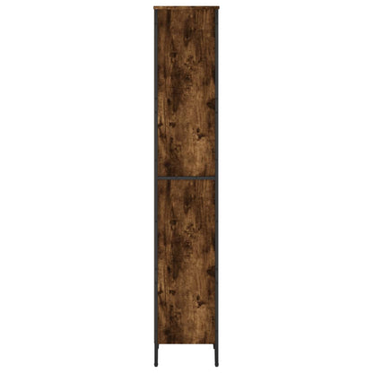 Libreria Rovere Fumo 50x31x169 cm in Legno Multistrato | homemem39