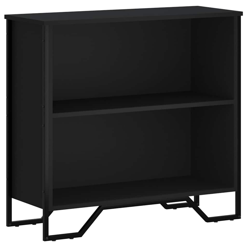 Libreria Nera 80x31x74,5 cm in Legno Multistrato | homemem39