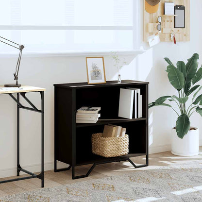 Libreria Nera 80x31x74,5 cm in Legno Multistrato | homemem39