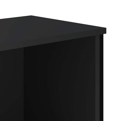Libreria Nera 80x31x74,5 cm in Legno Multistrato | homemem39