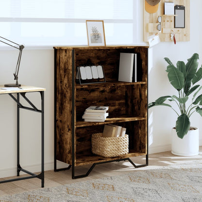 Libreria Rovere Fumo 80x31x106 cm in Legno Multistrato | homemem39