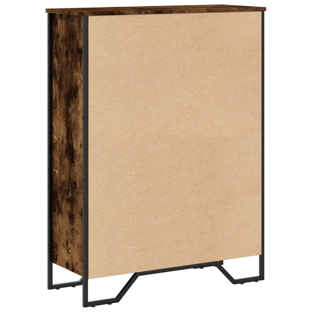 Libreria Rovere Fumo 80x31x106 cm in Legno Multistrato | homemem39