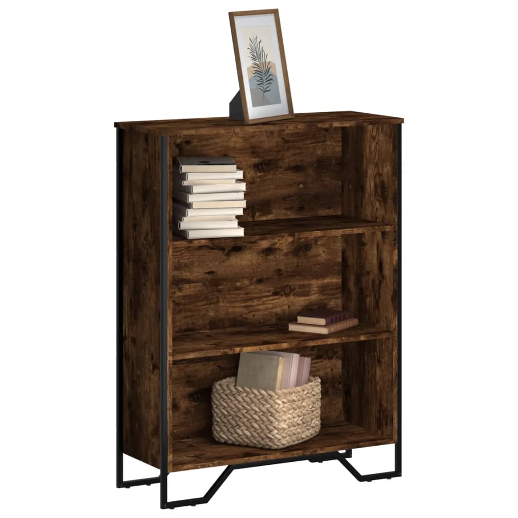 Libreria Rovere Fumo 80x31x106 cm in Legno Multistrato | homemem39