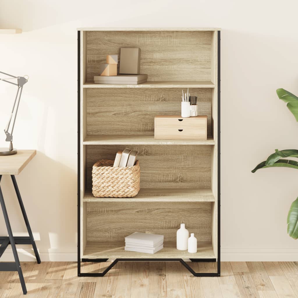 Libreria Rovere Sonoma 80x31x137,5 cm in Legno Multistrato | homemem39