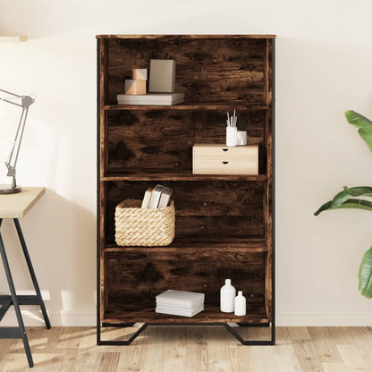 Libreria Rovere Fumo 80x31x137,5 cm in Truciolato | homemem39