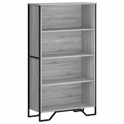 Libreria Grigio Sonoma 80x31x137,5 cm in Legno Multistrato | homemem39