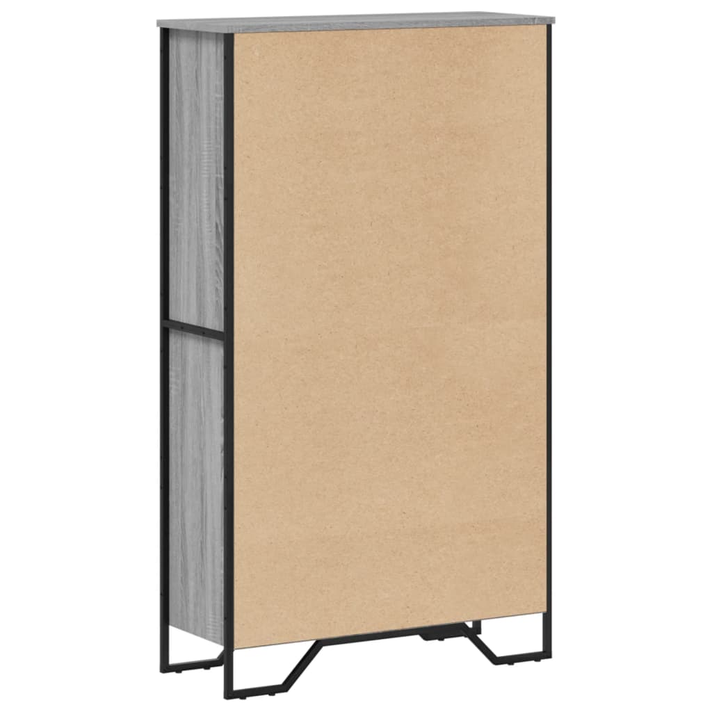 Libreria Grigio Sonoma 80x31x137,5 cm in Legno Multistrato | homemem39