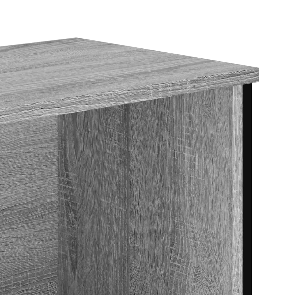 Libreria Grigio Sonoma 80x31x137,5 cm in Legno Multistrato | homemem39
