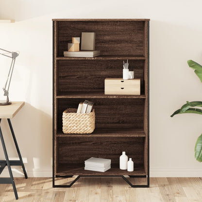 Libreria Rovere Marrone 80x31x137,5 cm in Legno Multistrato | homemem39