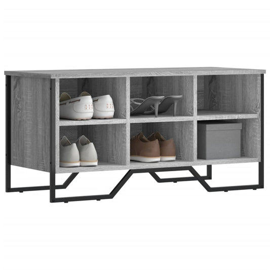 Scarpiera Grigio Sonoma 90x38x45,5 cm in Truciolato - homemem39