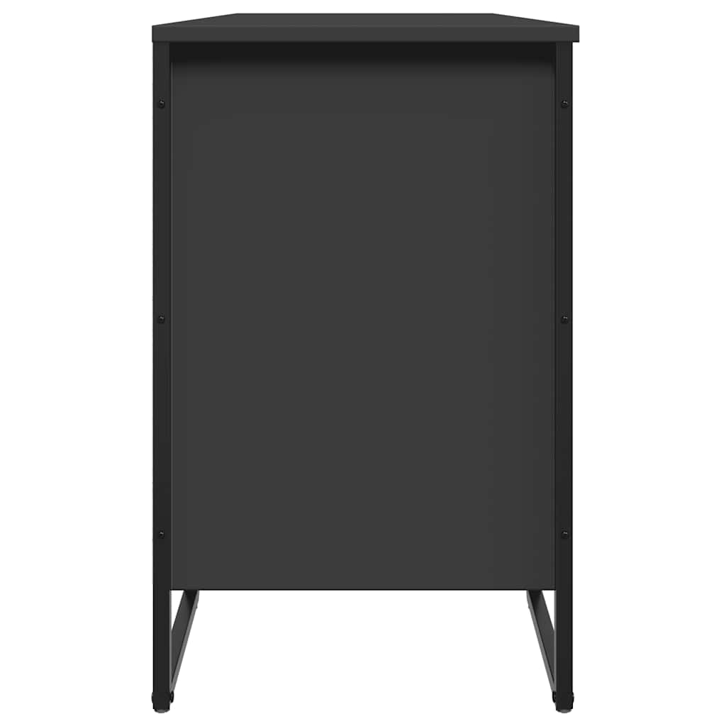 Scarpiera Nera 90x38x61,5 cm in Truciolato - homemem39