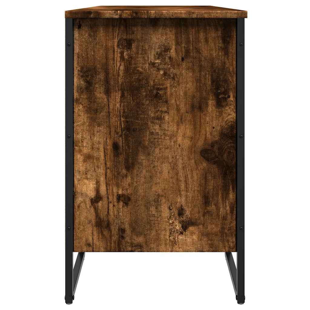 Scarpiera Rovere Fumo 90x38x61,5 cm in Truciolato - homemem39