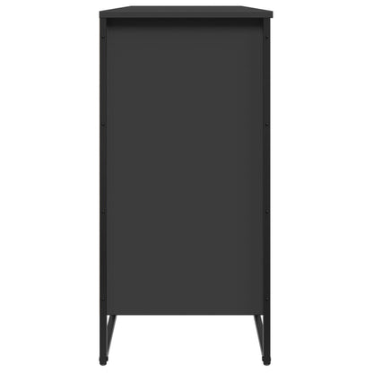 Scarpiera Nera 80x38x78 cm in Truciolato - homemem39
