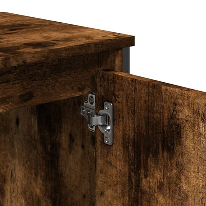 Mobile Lavabo Bagno Rovere Fumo 60x35x60 cm Legno Multistrato | homemem39