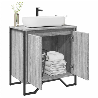 Mobile Lavabo Bagno Grigio Sonoma 60x35x60 cm in Truciolato | homemem39