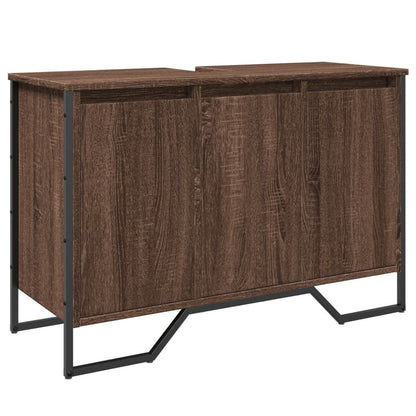 Mobile Lavabo Bagno Rovere Marrone 91x35x60cm in Truciolato | homemem39