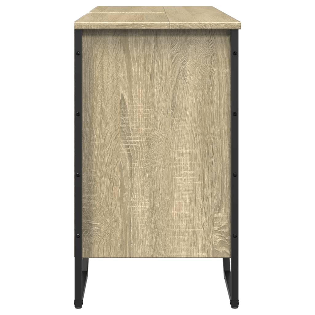 Mobile Lavabo Bagno Rovere Sonoma 91x35x60 cm in Truciolato | homemem39