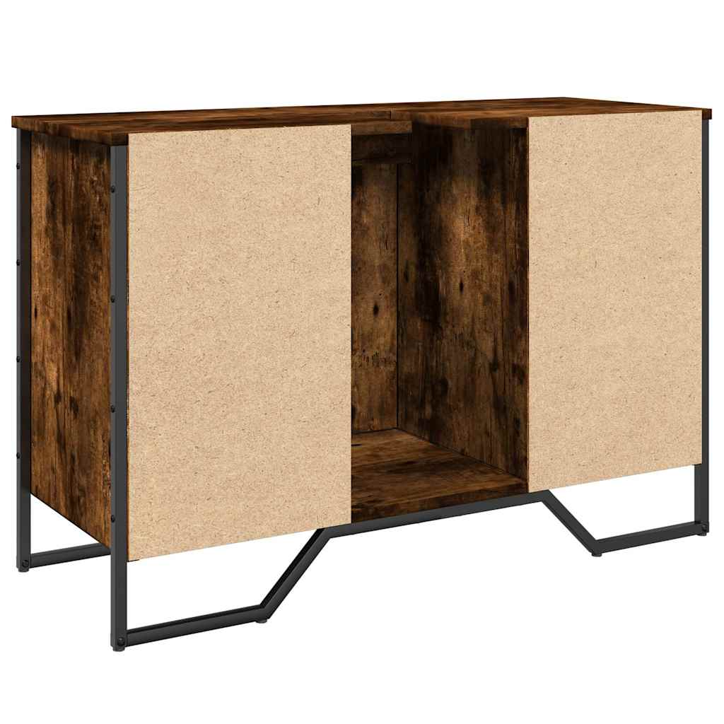 Mobile Lavabo Bagno Rovere Fumo 91x35x60 cm in Truciolato | homemem39
