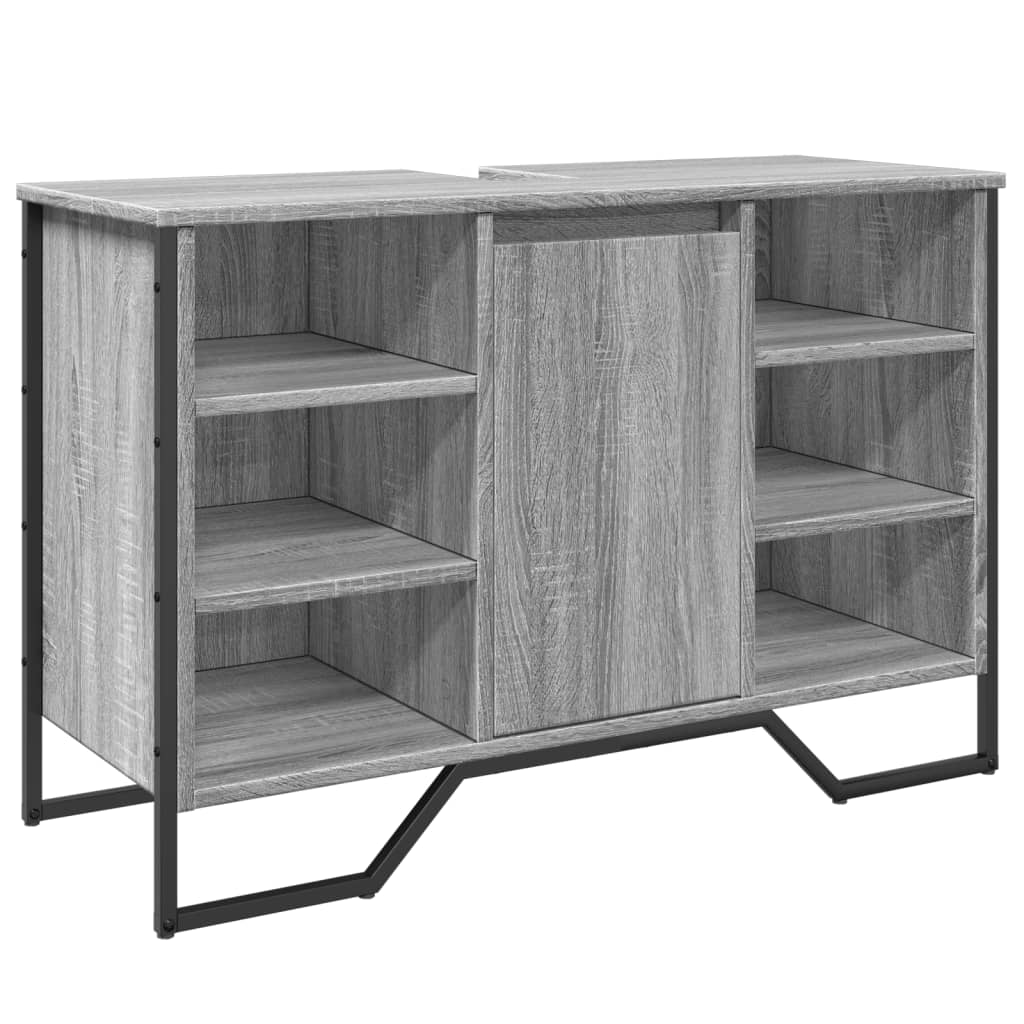Mobile Lavabo Bagno Grigio Sonoma 91x35x60 cm in Truciolato | homemem39