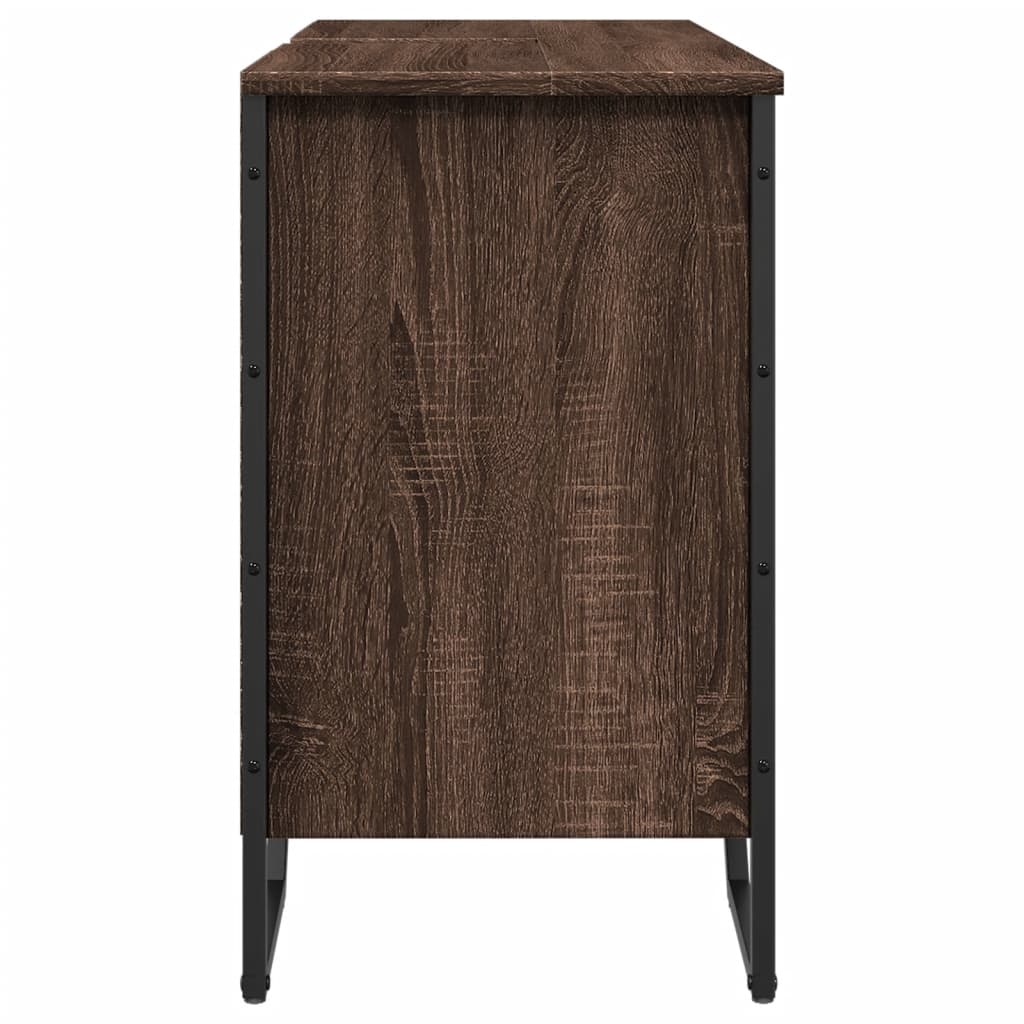 Mobile Lavabo Bagno Rovere Marrone 91x35x60cm in Truciolato | homemem39