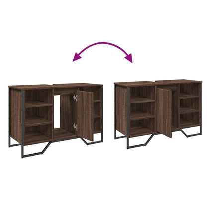 Mobile Lavabo Bagno Rovere Marrone 91x35x60cm in Truciolato | homemem39