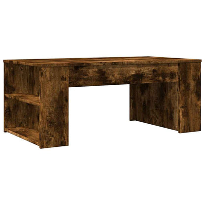 Tavolino da Salotto Rovere Fumo 102x55x42 cm Legno Multistrato | homemem39